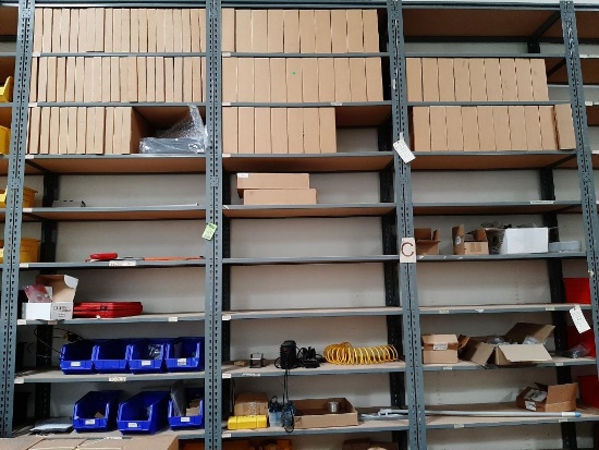 Three Shelving units [includes all contents]