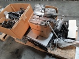 Pallet of new lighting fixtures, phone systems, and more