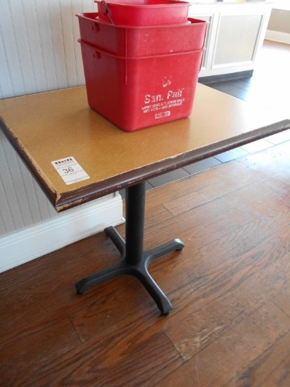 24"X30" PEDESTAL TABLE