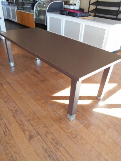 36"X7' WOOD TABLE