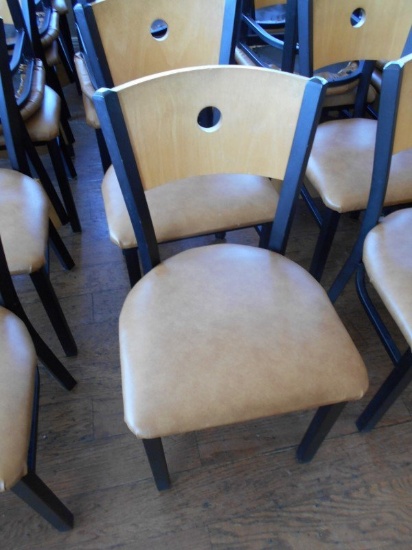 BROWN PADDED CHAIRS