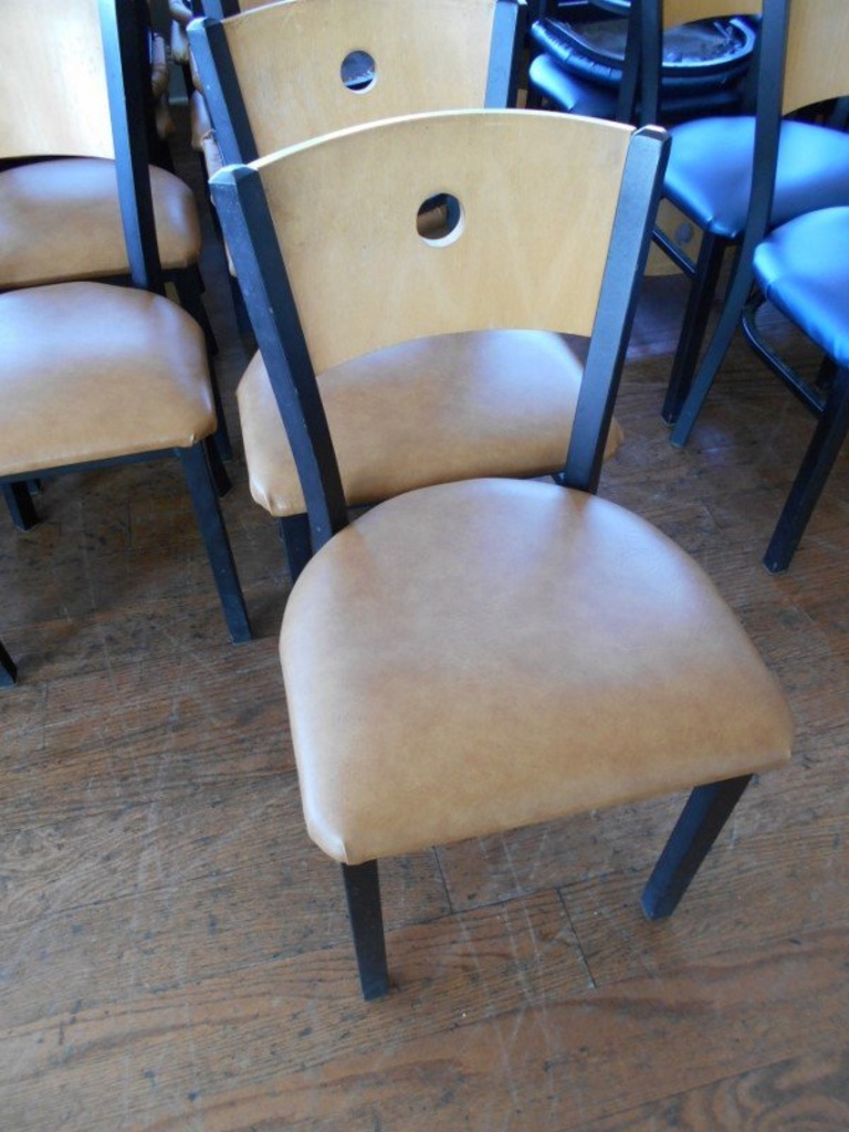 BROWN PADDED CHAIRS