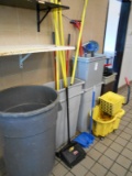 TRASH CAN & CLEANING SUPPLIES