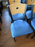BLUE PADDED CHAIRS