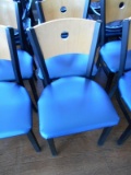 BLUE PADDED CHAIRS