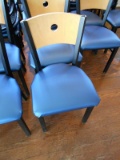 BLUE PADDED CHAIRS