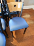 BLUE PADDED CHAIRS