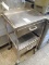 S/S CART W/2 DRAWER & CASTERS