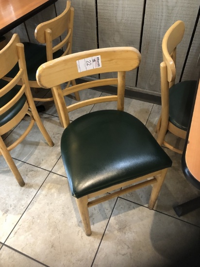 GREEN PADDED CHAIRS