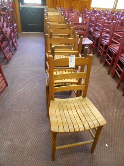 LADDER BACK WOOD CHAIRS