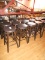 BLACK PADDED BAR STOOLS