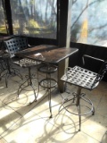 HI-TOP PATIO TABLE W/2 CHAIRS