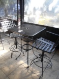 HI-TOP PATIO TABLE W/2 CHAIRS