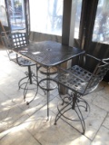 HI-TOP PATIO TABLE W/2 CHAIRS