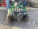 JD 500 ATV WITH WINCH & BLADE - NEEDS WORK