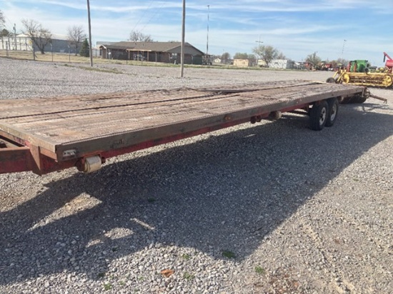 36' PINTLE HITCH FLATBED TRAILER