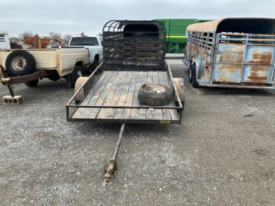 TILT BED UTILITY TRAILER