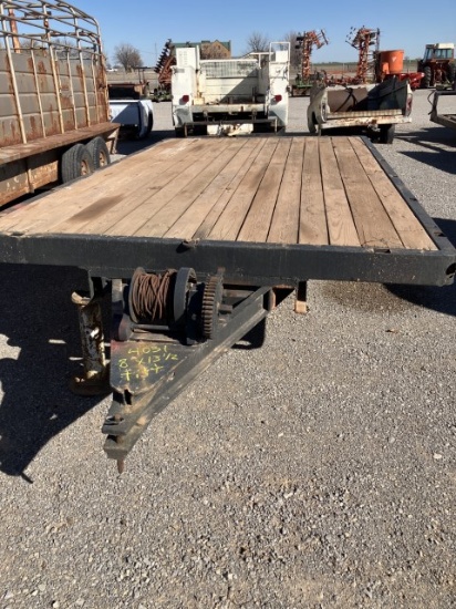 8'X13-1/2' BUMPER PULL FLATBED TILT TRAILER