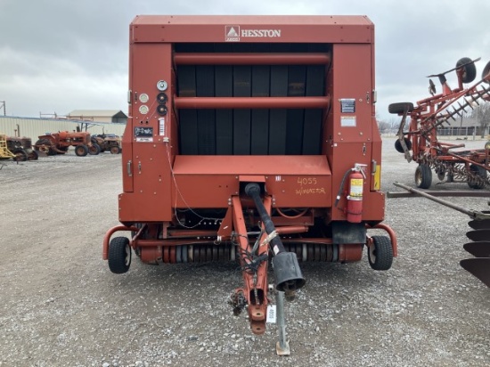 2001 HESSTON 865A ROUND BALER
