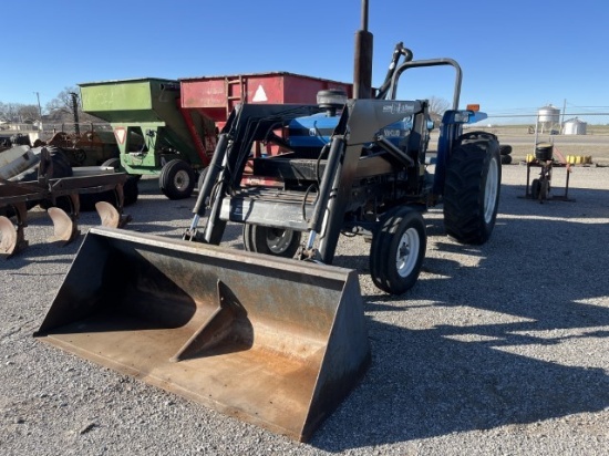 1996 NH 5610 WITH WOODS DUAL QUICK ATTACH LOADER