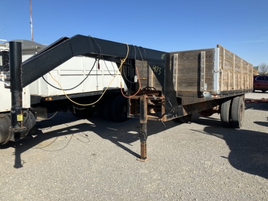 18' SHOP BUILT DUMP TRAILER