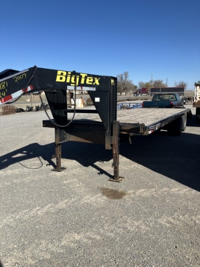 2007 BIG TEX 24' GOOSENECK TRAILER