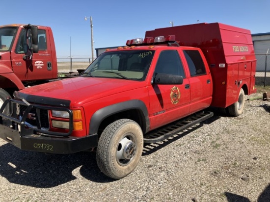 1997 GMC 3500 FIRE RESCUE PICKUP
