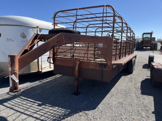 NECKOVER 6X20' GOOSENECK LIVESTOCK TRAILER