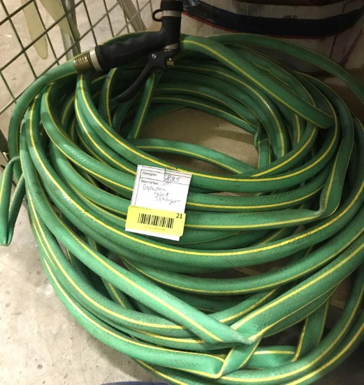 Garden Hose and Sprayer