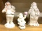 3 Piece Lenox Santa figurines