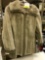 Vintage Women's Zip up Fur Coat Size Small