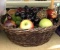 Large Basket Full of Prop Fruit- Great for Photos or Home staging