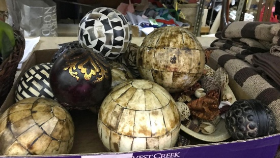 Lot of Decorative Balls- Used in a Home staging Business