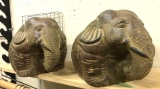 Pair of Elephant Planters