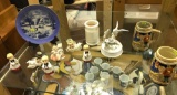 Figurines, Collector Plate, Marble Candle Holder etc