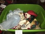 Tub full of Doll Clothes and Accessories