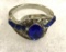 Blue Sapphire CZ Ring Size 6