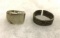 2 Heavy Sterling Silver Ring Size 7 and 11 ( Both have a Cut)