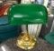 Brass and Green Shade Lamp