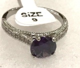Purple Amethyst Ring size 9