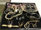 Lot of Jewelry, watches and Belt Buckle