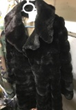 Style VI Large Rabbit Fur Coat Dark Brown