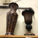 Pair of Metal Vases- Used in a Home Staging Business