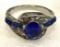 Blue Sapphire CZ Ring Size 6