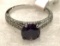 Purple Amethyst Ring Size 9