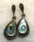 Sterling Silver Earrings with Abalone
