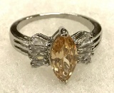 Champagne Topaz Ring Size 8