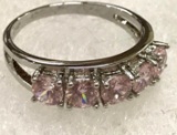 Pink Topaz Ring Size 6