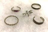 5 Sterling Silver Rings