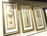 3 Framed Floral Prints 22